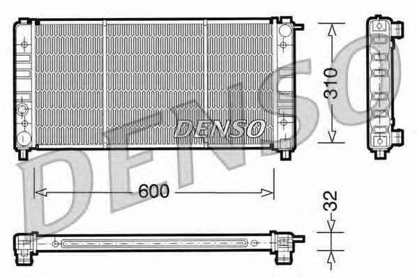 DENSO DRM26002 Радіатор охолодження двигуна DRM26002: Купити в Україні - Добра ціна на EXIST.UA!