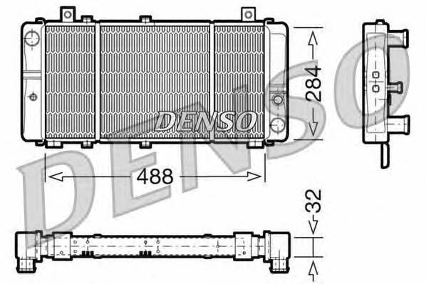 DENSO DRM27001 Радіатор охолодження двигуна DRM27001: Приваблива ціна - Купити в Україні на EXIST.UA!