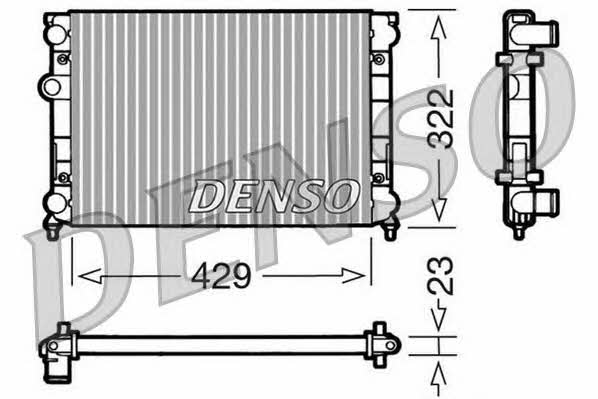 DENSO DRM32007 Радіатор охолодження двигуна DRM32007: Приваблива ціна - Купити в Україні на EXIST.UA!