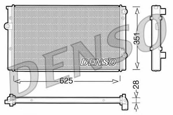 DENSO DRM32008 Радіатор охолодження двигуна DRM32008: Купити в Україні - Добра ціна на EXIST.UA!