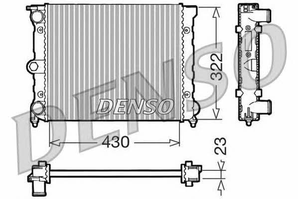 DENSO DRM32022 Радіатор охолодження двигуна DRM32022: Купити в Україні - Добра ціна на EXIST.UA!