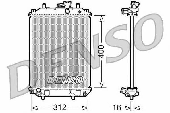 DRM35002 DENSO Радиатор охлаждения двигателя