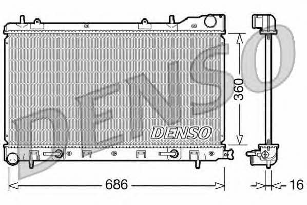 DENSO DRM36001 Радіатор охолодження двигуна DRM36001: Приваблива ціна - Купити в Україні на EXIST.UA!