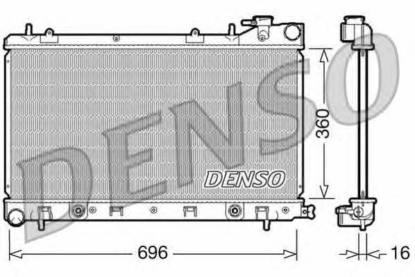 DENSO DRM36002 Радіатор охолодження двигуна DRM36002: Купити в Україні - Добра ціна на EXIST.UA!