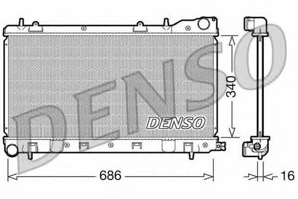 DENSO DRM36003 Радіатор охолодження двигуна DRM36003: Купити в Україні - Добра ціна на EXIST.UA!