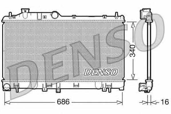 DENSO DRM36007 Радіатор охолодження двигуна DRM36007: Купити в Україні - Добра ціна на EXIST.UA!