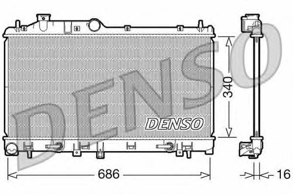 DENSO DRM36008 Радіатор охолодження двигуна DRM36008: Приваблива ціна - Купити в Україні на EXIST.UA!