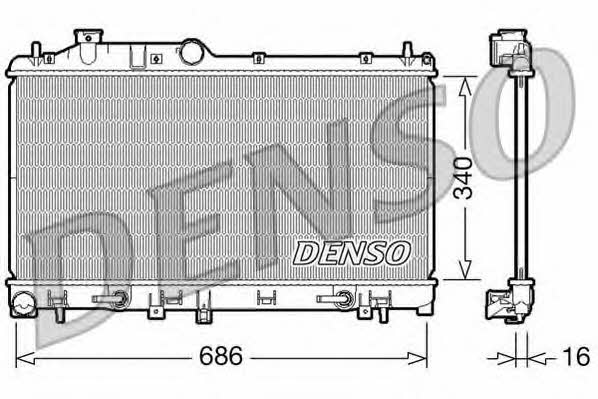 DENSO DRM36009 Радіатор охолодження двигуна DRM36009: Купити в Україні - Добра ціна на EXIST.UA!