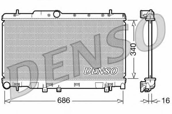 DENSO DRM36010 Радіатор охолодження двигуна DRM36010: Купити в Україні - Добра ціна на EXIST.UA!