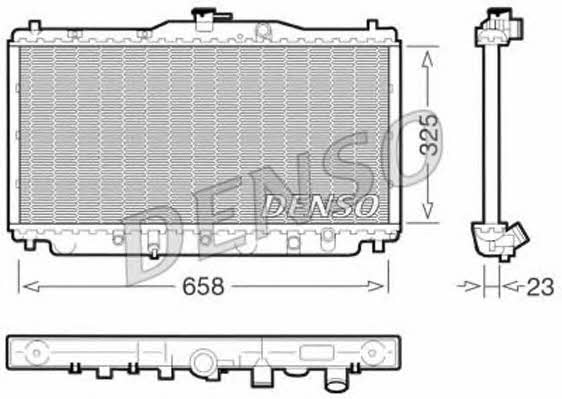 DENSO DRM40001 Радіатор охолодження двигуна DRM40001: Купити в Україні - Добра ціна на EXIST.UA!