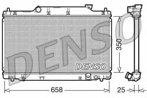 DENSO DRM40007 Радіатор охолодження двигуна DRM40007: Купити в Україні - Добра ціна на EXIST.UA!