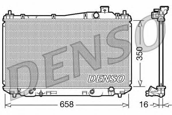DENSO DRM40008 Радіатор охолодження двигуна DRM40008: Купити в Україні - Добра ціна на EXIST.UA!