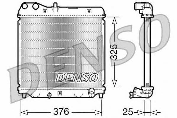 DENSO DRM40015 Радіатор охолодження двигуна DRM40015: Купити в Україні - Добра ціна на EXIST.UA!