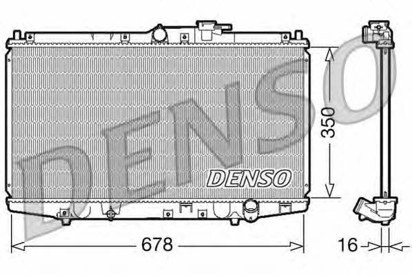 DENSO DRM40021 Радіатор охолодження двигуна DRM40021: Купити в Україні - Добра ціна на EXIST.UA!