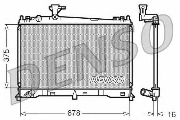 DENSO DRM44010 Радіатор охолодження двигуна DRM44010: Купити в Україні - Добра ціна на EXIST.UA!