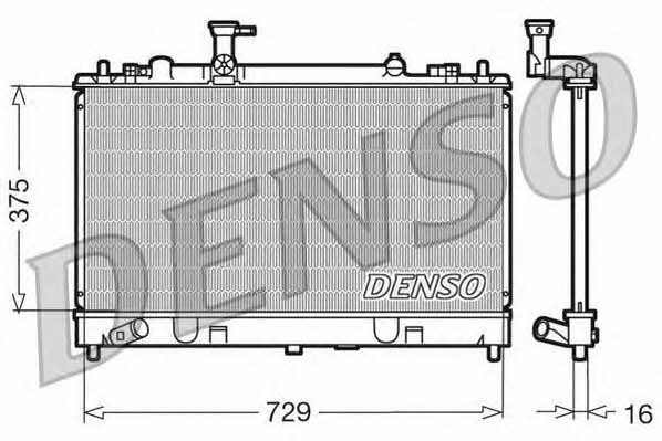 DENSO DRM44011 Радіатор охолодження двигуна DRM44011: Приваблива ціна - Купити в Україні на EXIST.UA!