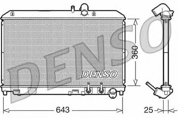 DENSO DRM44012 Радіатор охолодження двигуна DRM44012: Купити в Україні - Добра ціна на EXIST.UA!