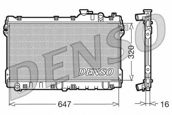 DENSO DRM44015 Радіатор охолодження двигуна DRM44015: Купити в Україні - Добра ціна на EXIST.UA!
