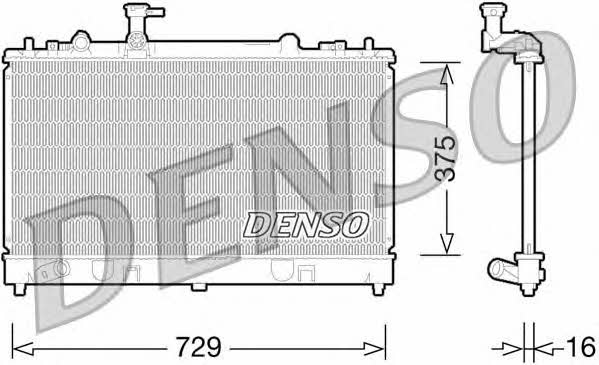 DENSO DRM44028 Радіатор охолодження двигуна DRM44028: Купити в Україні - Добра ціна на EXIST.UA!