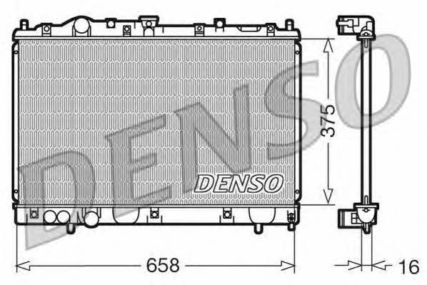 DENSO DRM45004 Радіатор охолодження двигуна DRM45004: Купити в Україні - Добра ціна на EXIST.UA!