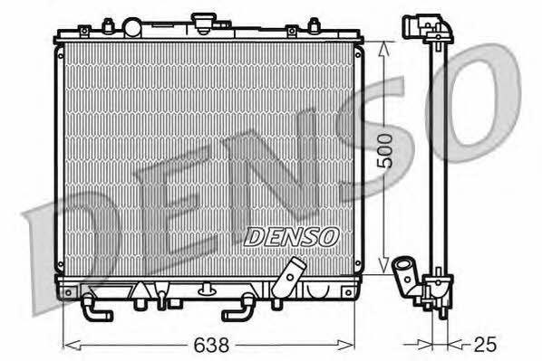 DENSO DRM45016 Радіатор охолодження двигуна DRM45016: Купити в Україні - Добра ціна на EXIST.UA!