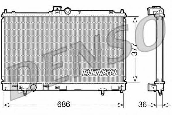 DENSO DRM45022 Радіатор охолодження двигуна DRM45022: Приваблива ціна - Купити в Україні на EXIST.UA!