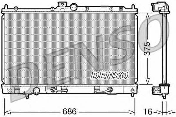 DENSO DRM45024 Радіатор охолодження двигуна DRM45024: Купити в Україні - Добра ціна на EXIST.UA!