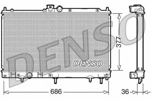 DENSO DRM45026 Радіатор охолодження двигуна DRM45026: Приваблива ціна - Купити в Україні на EXIST.UA!