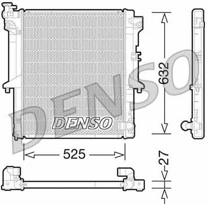 DENSO DRM45034 Радіатор охолодження двигуна DRM45034: Купити в Україні - Добра ціна на EXIST.UA!