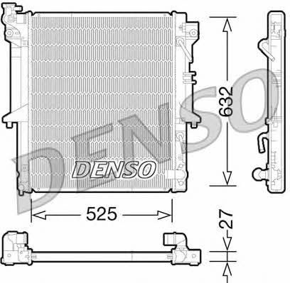 DENSO DRM45035 Радіатор охолодження двигуна DRM45035: Приваблива ціна - Купити в Україні на EXIST.UA!