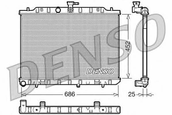 DENSO DRM46007 Радіатор охолодження двигуна DRM46007: Купити в Україні - Добра ціна на EXIST.UA!