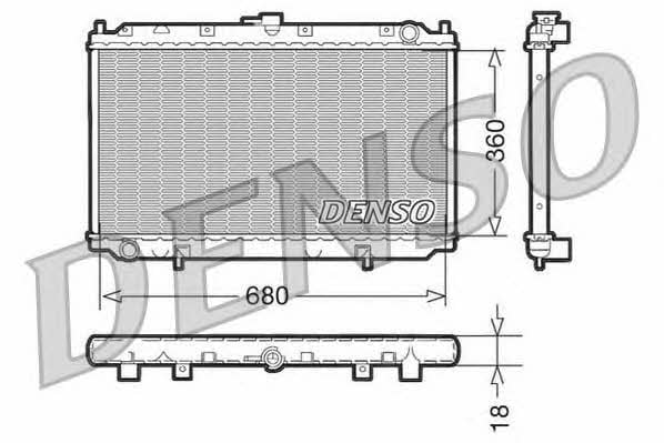 DENSO DRM46011 Радіатор охолодження двигуна DRM46011: Приваблива ціна - Купити в Україні на EXIST.UA!