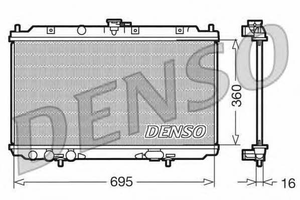DENSO DRM46012 Радіатор охолодження двигуна DRM46012: Приваблива ціна - Купити в Україні на EXIST.UA!