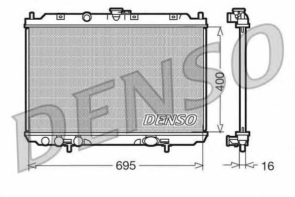 DENSO DRM46013 Радіатор охолодження двигуна DRM46013: Приваблива ціна - Купити в Україні на EXIST.UA!