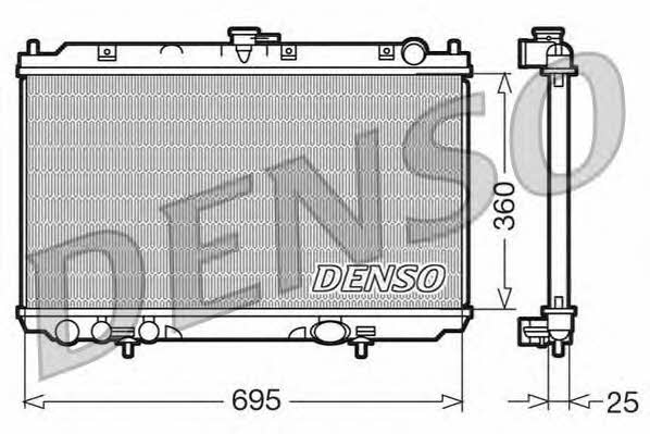 DENSO DRM46014 Радіатор охолодження двигуна DRM46014: Купити в Україні - Добра ціна на EXIST.UA!