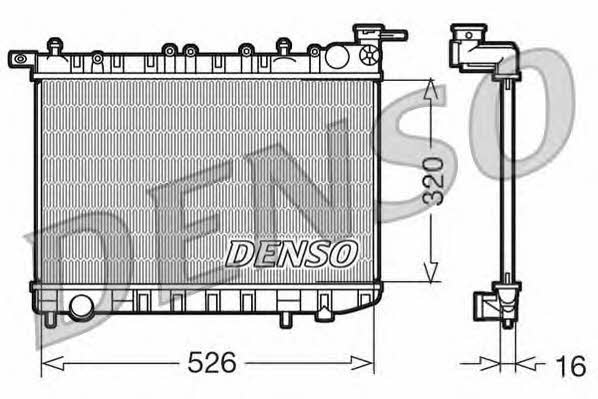 DENSO DRM46015 Радіатор охолодження двигуна DRM46015: Купити в Україні - Добра ціна на EXIST.UA!