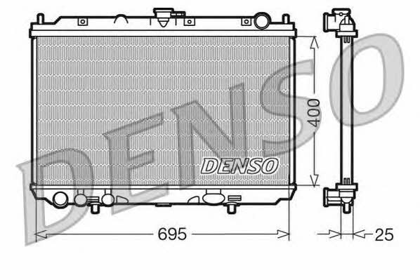 DENSO DRM46016 Радіатор охолодження двигуна DRM46016: Купити в Україні - Добра ціна на EXIST.UA!