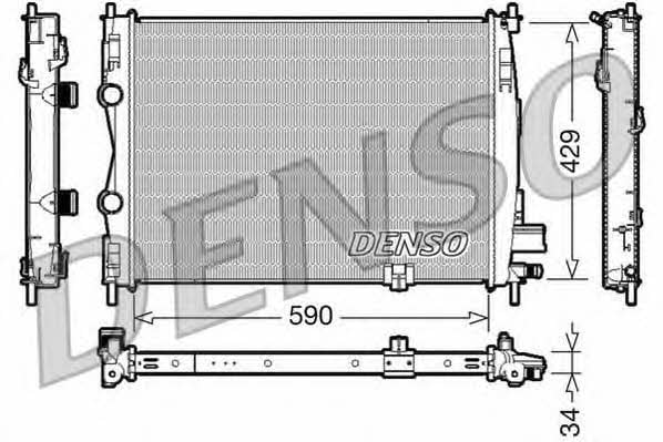 DENSO DRM46018 Радіатор охолодження двигуна DRM46018: Купити в Україні - Добра ціна на EXIST.UA!