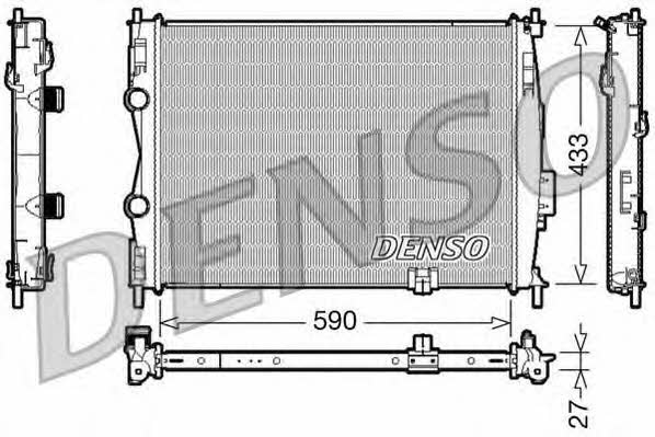 DENSO DRM46019 Радіатор охолодження двигуна DRM46019: Купити в Україні - Добра ціна на EXIST.UA!
