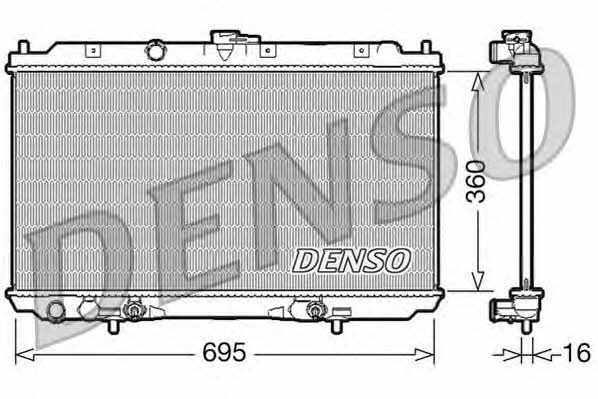 DENSO DRM46024 Радіатор охолодження двигуна DRM46024: Купити в Україні - Добра ціна на EXIST.UA!