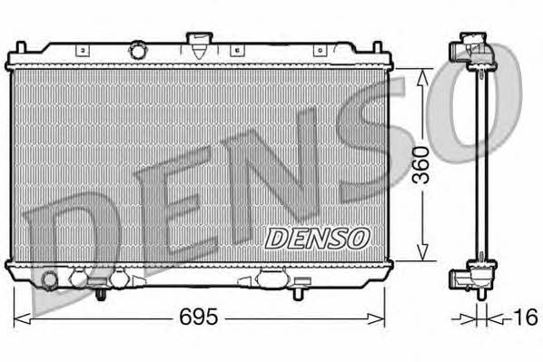 DENSO DRM46025 Радіатор охолодження двигуна DRM46025: Приваблива ціна - Купити в Україні на EXIST.UA!