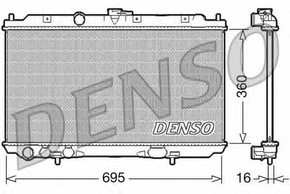 DENSO DRM46027 Радіатор охолодження двигуна DRM46027: Купити в Україні - Добра ціна на EXIST.UA!