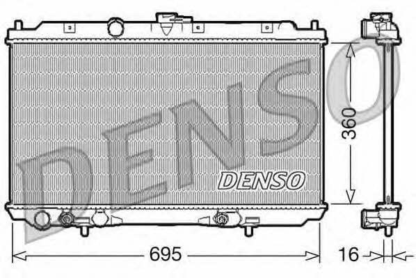 DENSO DRM46028 Радіатор охолодження двигуна DRM46028: Купити в Україні - Добра ціна на EXIST.UA!