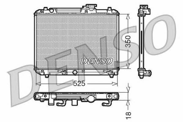 DENSO DRM47002 Радіатор охолодження двигуна DRM47002: Купити в Україні - Добра ціна на EXIST.UA!