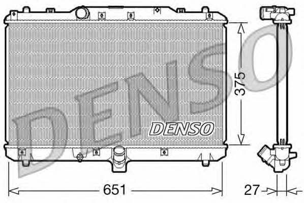 DENSO DRM47022 Радіатор охолодження двигуна DRM47022: Купити в Україні - Добра ціна на EXIST.UA!