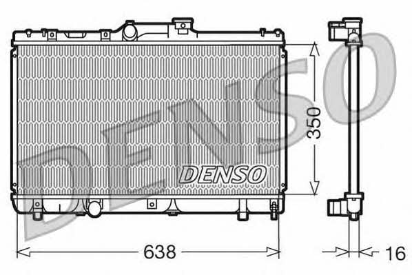 DENSO DRM50013 Радіатор охолодження двигуна DRM50013: Приваблива ціна - Купити в Україні на EXIST.UA!