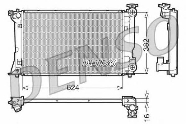 DENSO DRM50018 Радіатор охолодження двигуна DRM50018: Купити в Україні - Добра ціна на EXIST.UA!