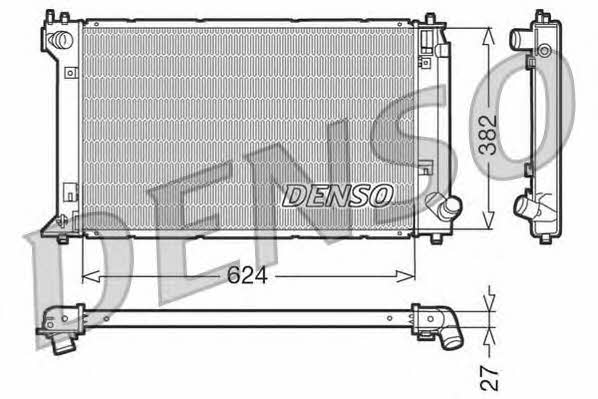 DENSO DRM50019 Радіатор охолодження двигуна DRM50019: Купити в Україні - Добра ціна на EXIST.UA!
