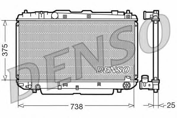 DENSO DRM50021 Радіатор охолодження двигуна DRM50021: Купити в Україні - Добра ціна на EXIST.UA!