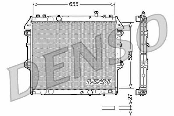 DENSO DRM50039 Радіатор охолодження двигуна DRM50039: Приваблива ціна - Купити в Україні на EXIST.UA!